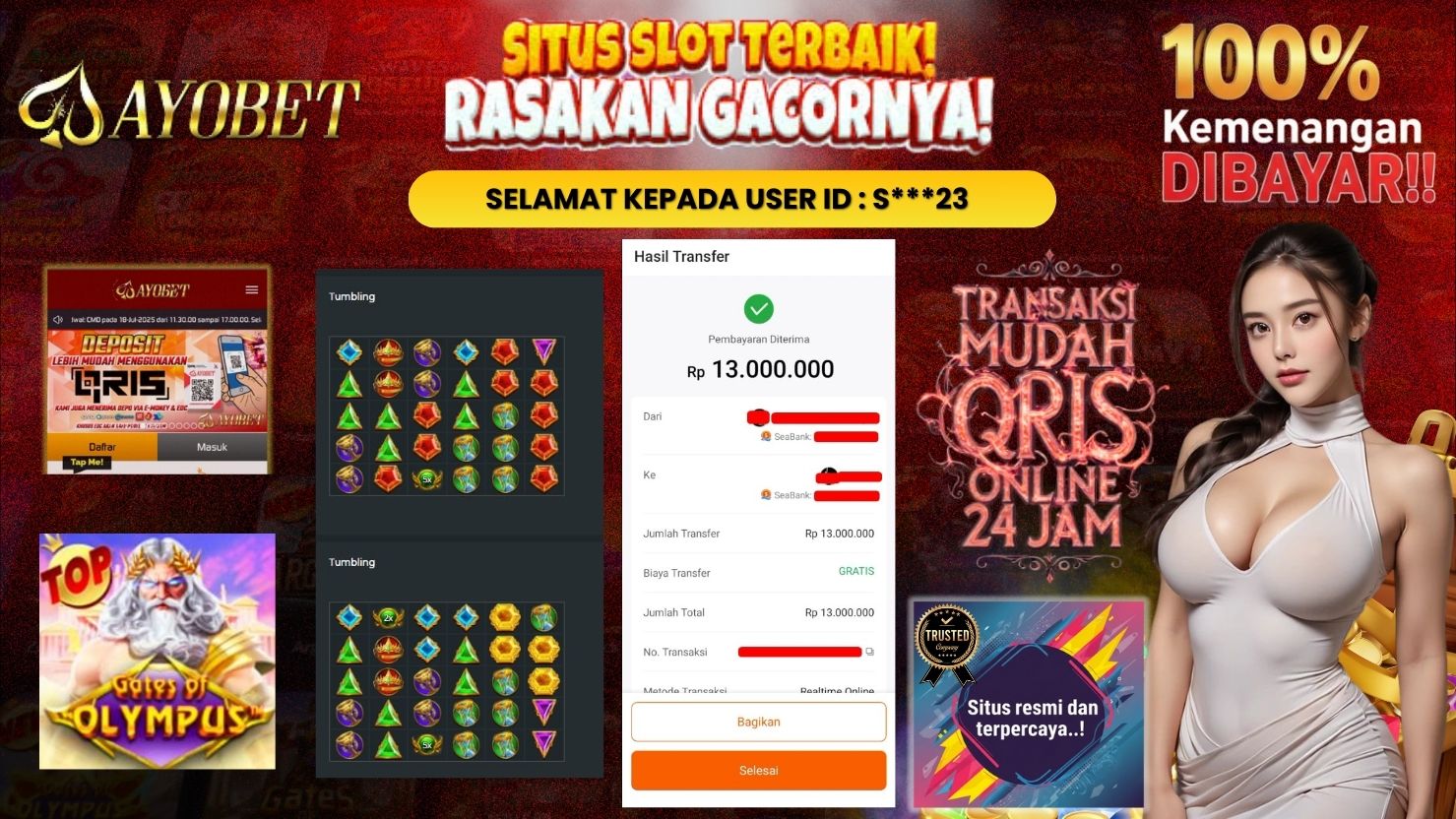 AYOBET JACKPOT SLOT GATES OF OLYMPUS